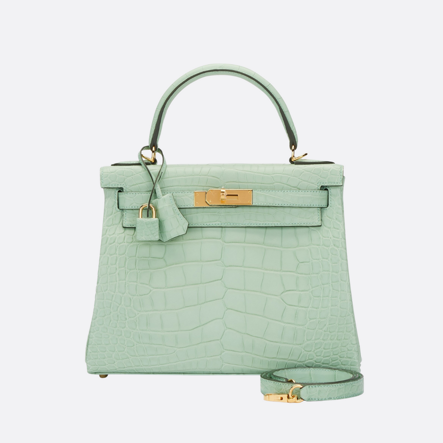 Hermès Kelly 28 Vert d’Eau Alligator – Limitierte Edition