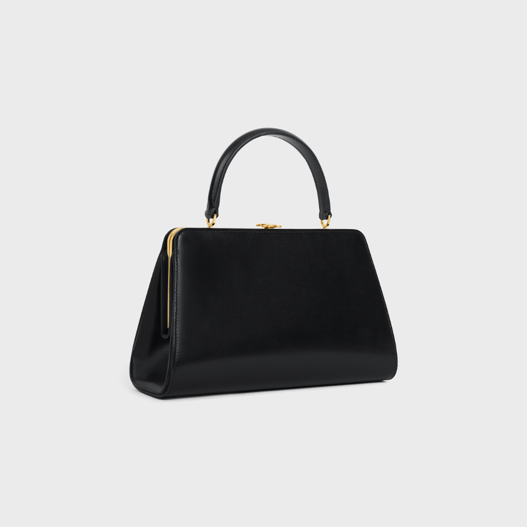 Céline Antoinette Medium Bag in Satin-Kalbsleder – Naturfarbe
