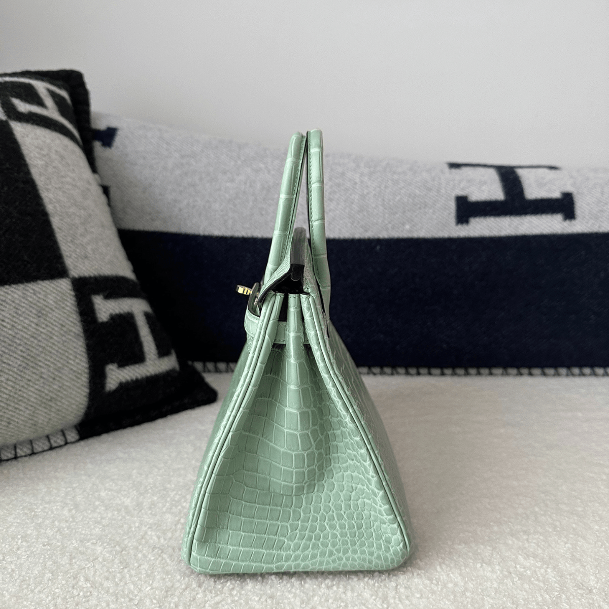 Hermès Kelly 28 Vert d’Eau Alligator – Limitierte Edition