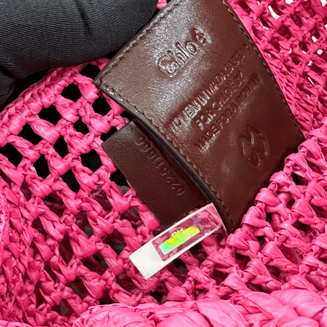 Chloé – Summer Banana Tasche aus Raffia