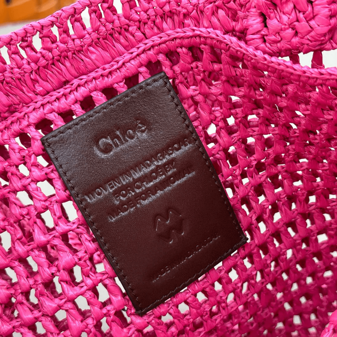 Chloé – Summer Banana Tasche aus Raffia