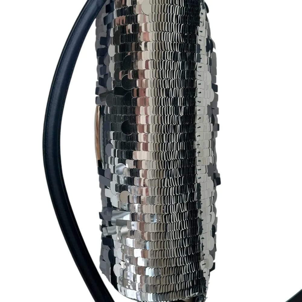 Fendi Baguette Bag in Blauen Pailletten und Leder