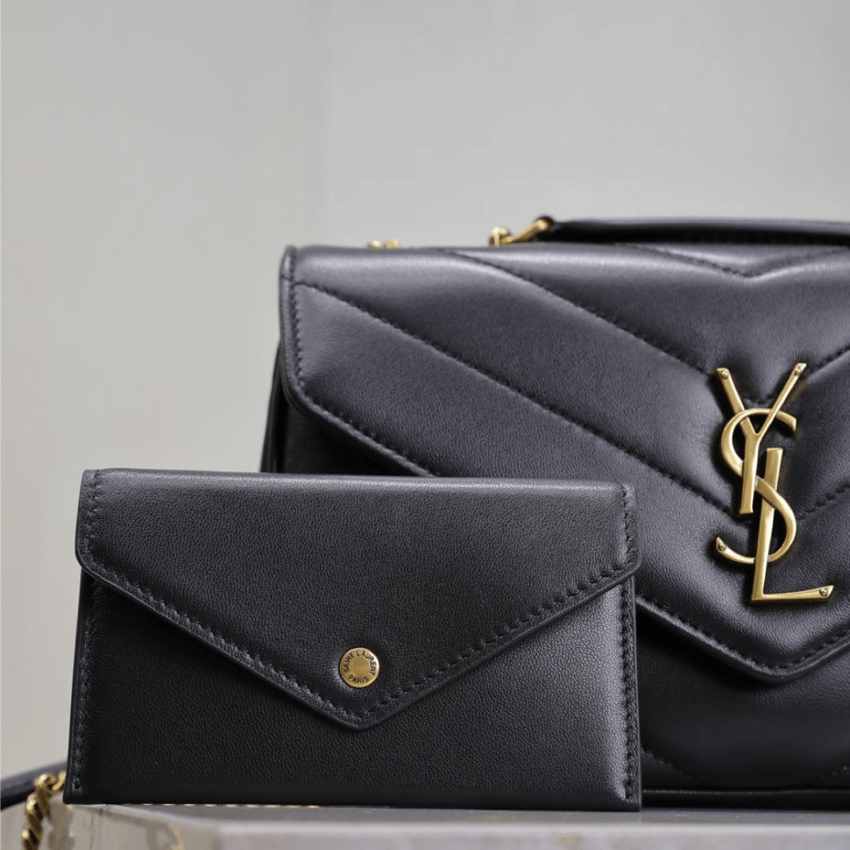 Saint Laurent – Loulou Small Matelassé Tasche
