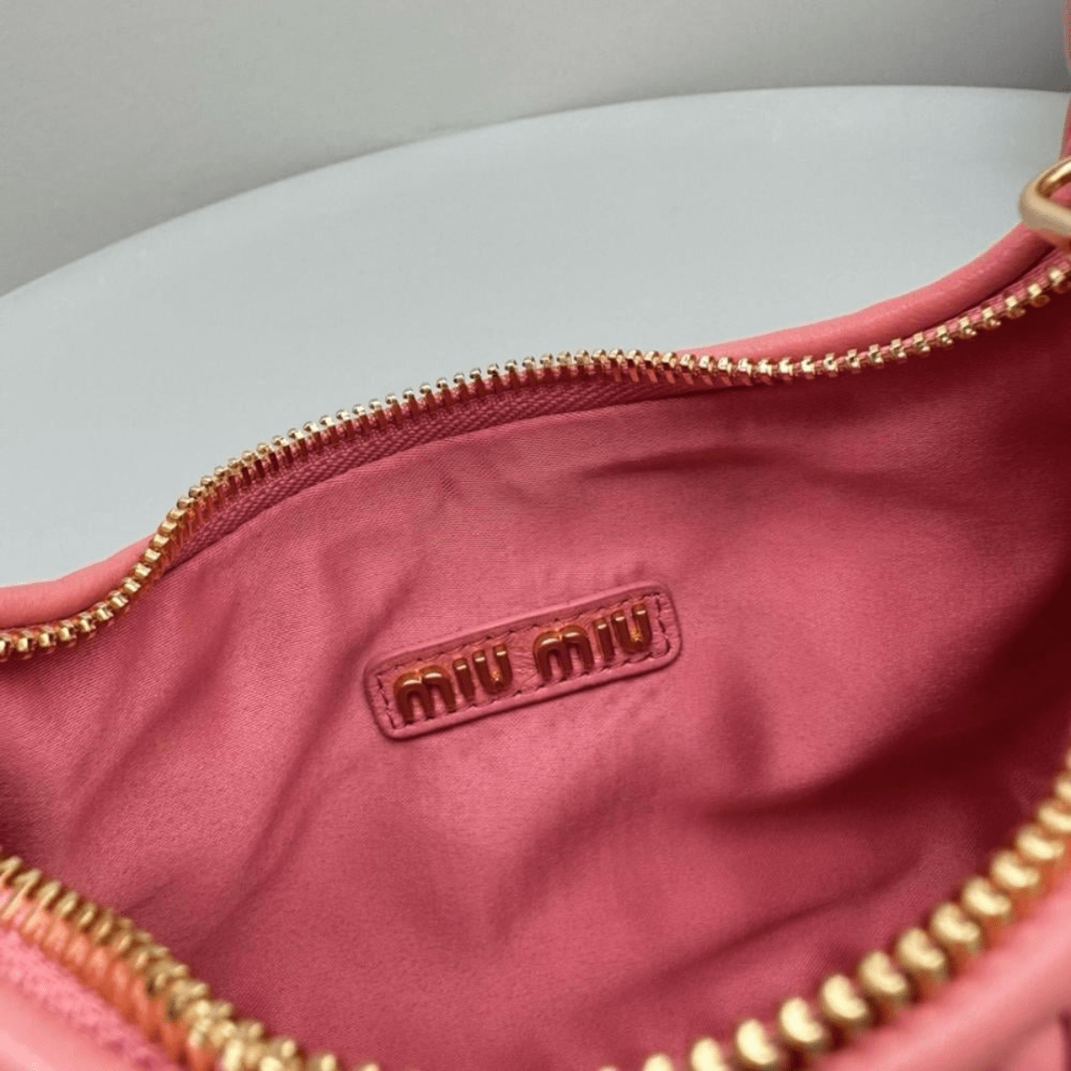 Miu Miu – Wander Shoulder in Matelassé Nappa Leather