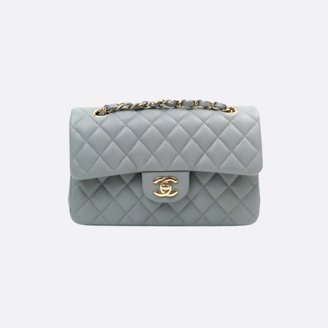 Chanel Classic Flap Tasche – Ice Grey